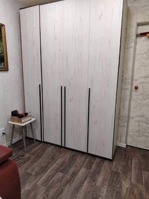 Фотография покупателя товара Шкаф трёхстворчатый «Норд», 1200×510×2236 мм, цвет дуб крафт белый - Фото 4