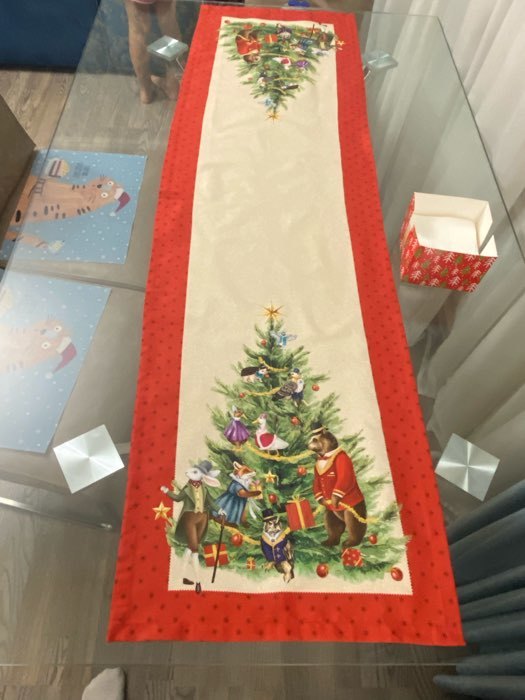 Фотография покупателя товара Дорожка на стол Этель Noble Christmas 40х147 +/- 5 см, 100% хл, саржа 190 гр/м2