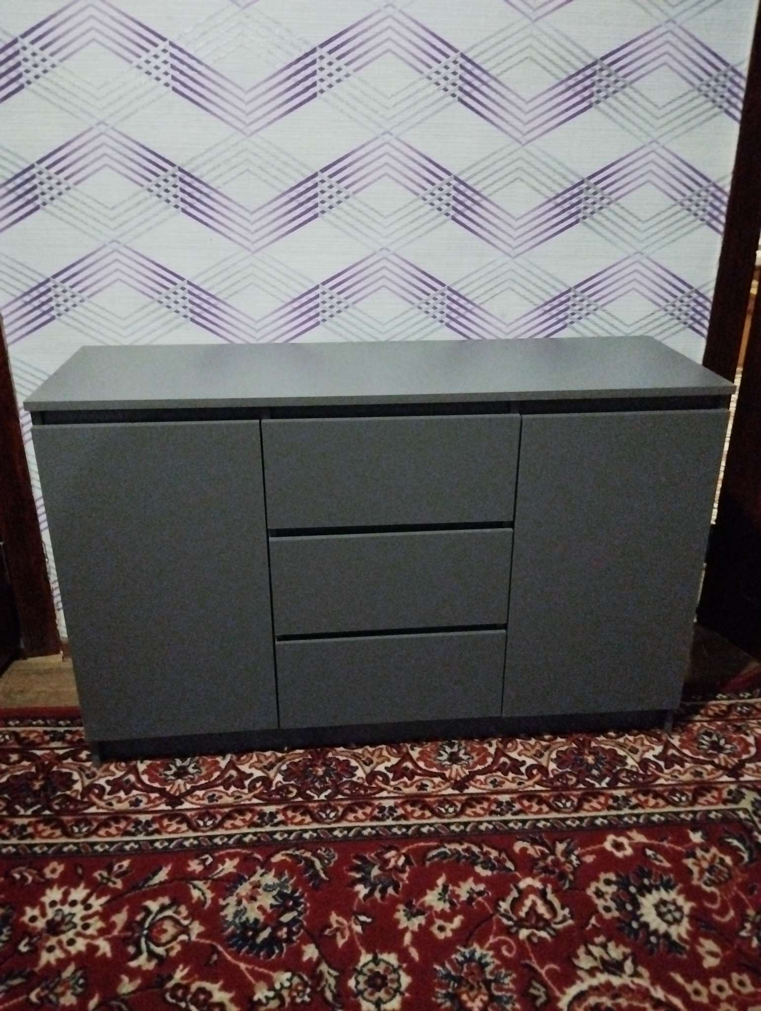 Фотография покупателя товара Комод для хранения «Мадера», 1204×404×770 мм, цвет белый - Фото 3