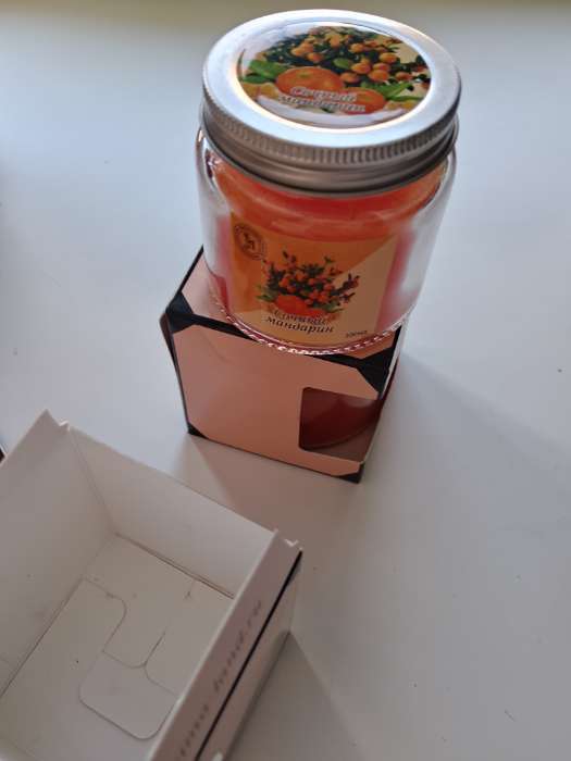 Фотография покупателя товара Ароматическая свеча в банке, 6.3 см, 100 мл, тропические фрукты - Фото 3