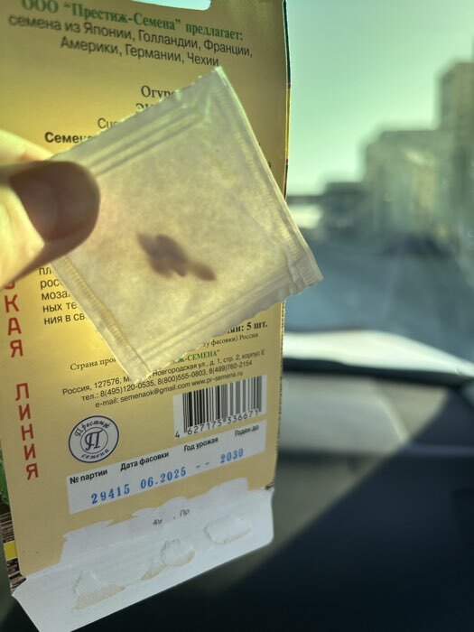 Фотография покупателя товара Семена Огурец «Эколь» F1, раннеспелый, партенокарпический, 5 шт., «Престиж семена» - Фото 3