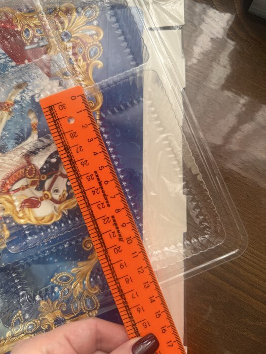 Фотография покупателя товара Подарочная новогодняя коробка «Мерцающий», Адвент календарь с заданиями, 47.7×3.9×32 см - Фото 18