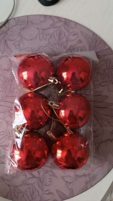 Фотография покупателя товара Ёлочные игрушки «Винтажный глянец», шары новогодние, d=6 см, набор 6 шт., синий - Фото 2