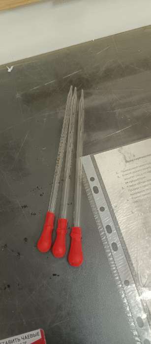 Фотография покупателя товара Набор пипеток 1, 2, 3 мл для опытов и творчества, 3 шт. - Фото 1