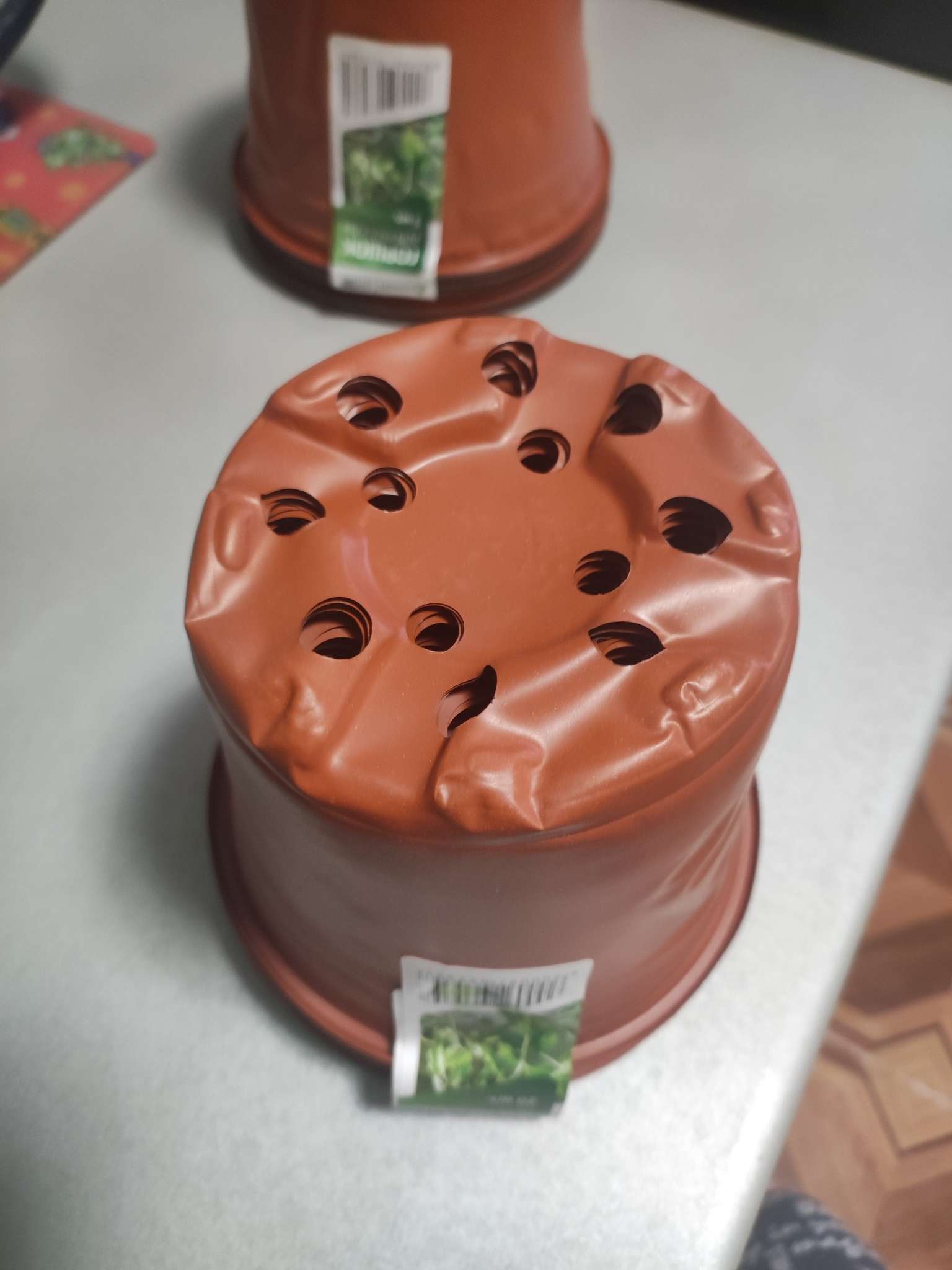 Фотография покупателя товара Горшок для рассады, 1.1 л, d=14 см, h=12 см, мягкий пластик, терракот, Greengo - Фото 34