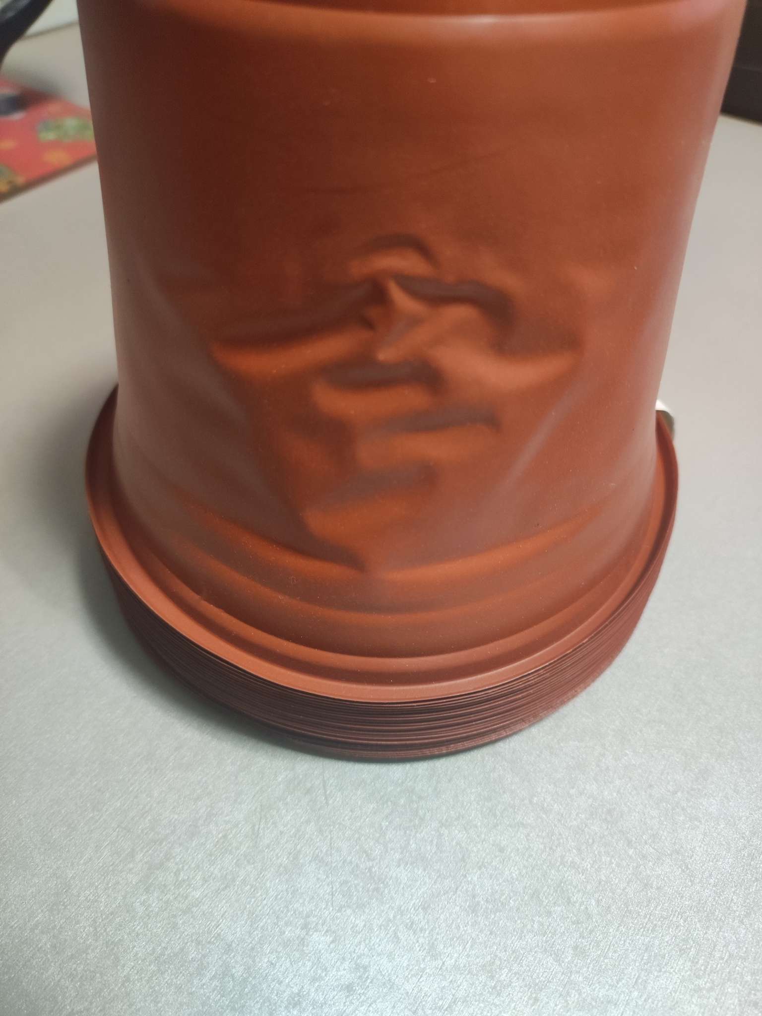 Фотография покупателя товара Горшок для рассады, 1.5 л, d=15.5 см, h=12.5 см, мягкий пластик, терракот, Greengo - Фото 36