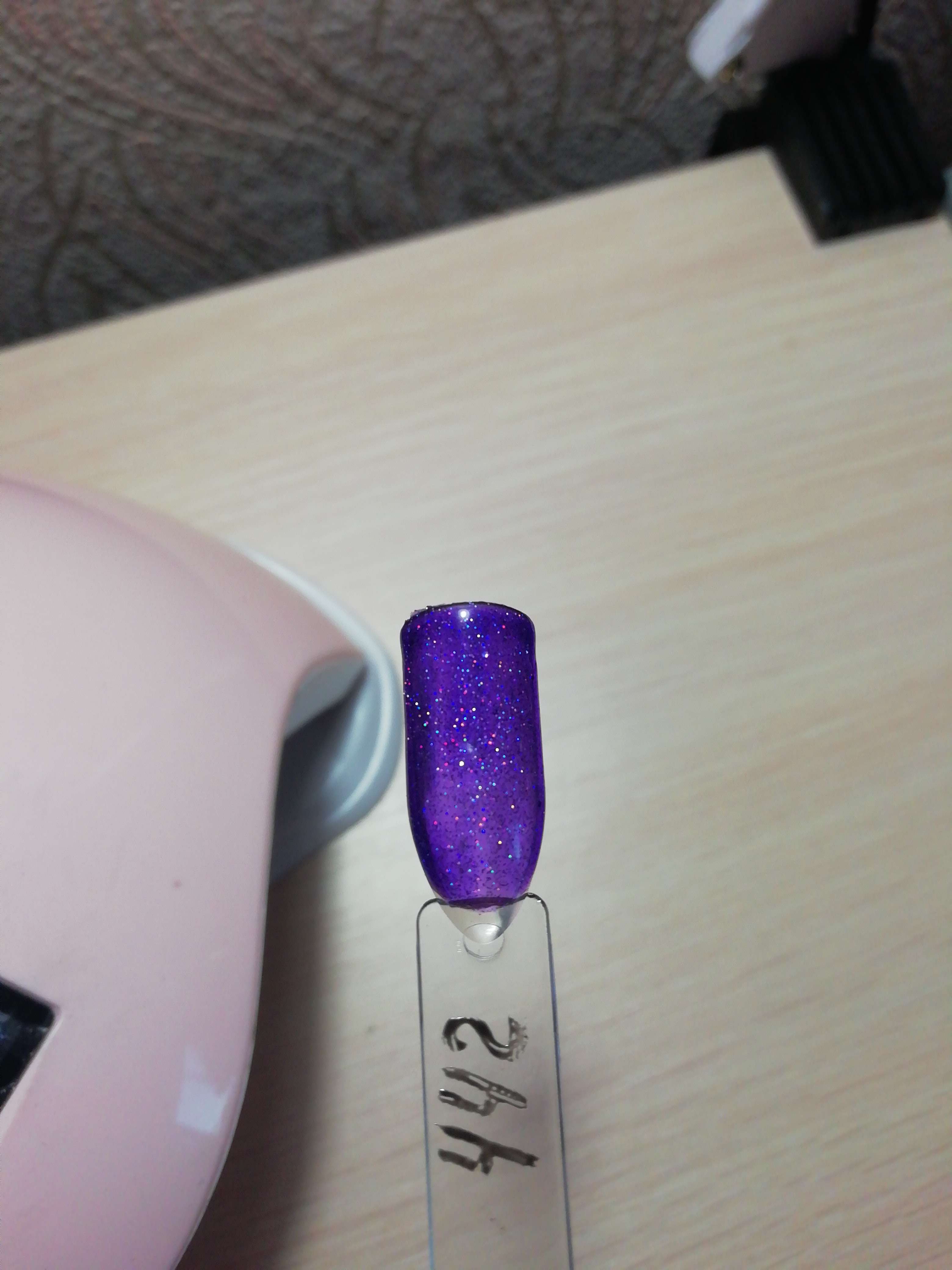 Фотография покупателя товара Гель-лак для ногтей, 5284-405, трёхфазный, LED/UV, 10мл, цвет 5284-405 светло-бежевый блёстки - Фото 6