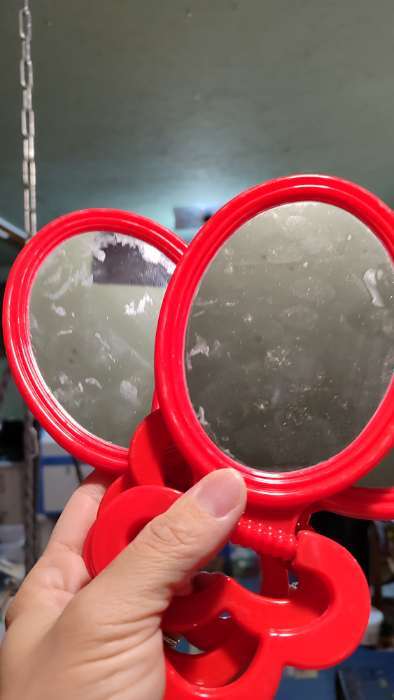 Фотография покупателя товара Зеркало настольное, овальное, настенное, 10.8×21.8 см, (8.5×12.5 см), МИКС - Фото 1