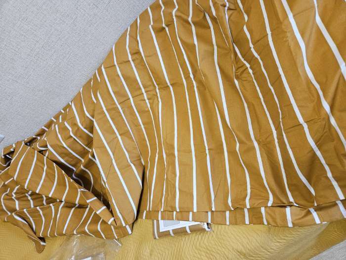 Фотография покупателя товара Пододеяльник евро «Этель» Mustard stripes, 200×215 см, поплин - Фото 1