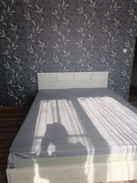 Фотография покупателя товара Кровать двуспальная парящая «Клик Мебель. Зара», 1600×2000 мм, цвет крафт белый - Фото 4