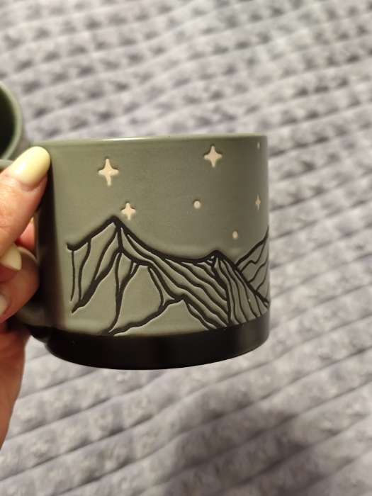 Фотография покупателя товара Кружка чайная керамическая «Сердечки», 320 мл, ручная работа - Фото 1