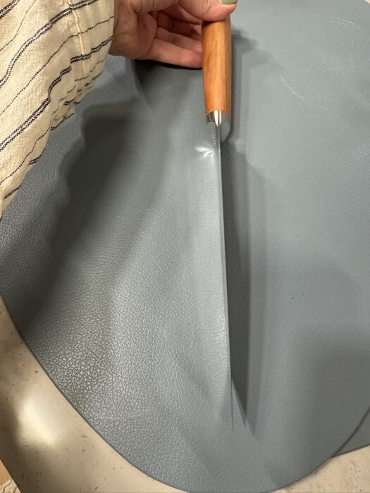 Фотография покупателя товара Нож кухонный SL Home «Оливия», шеф, лезвие 16 см, дамасская сталь, коричневый - Фото 4