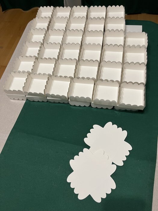 Фотография покупателя товара Коробка для печенья, белая, 7×7×3 см - Фото 140