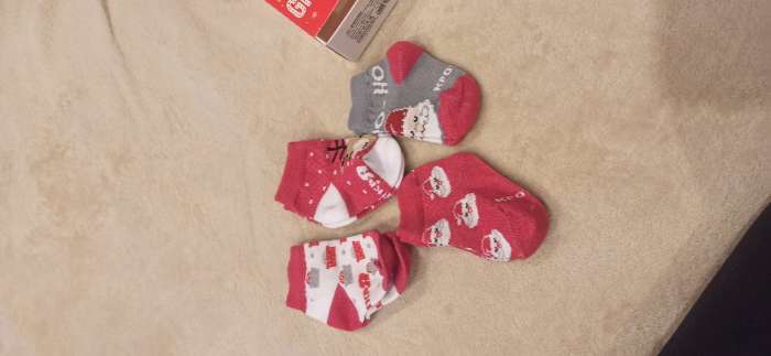 Фотография покупателя товара Набор новогодних детских носков Крошка Я "Give Joy", 4 пары, 12-14 см - Фото 3