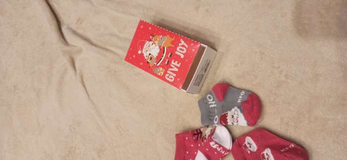 Фотография покупателя товара Набор новогодних детских носков Крошка Я "Give Joy", 4 пары, 6-8 см - Фото 4