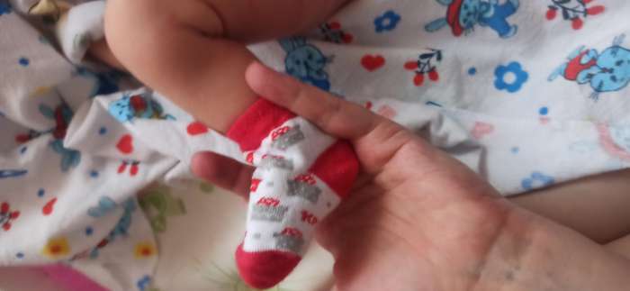 Фотография покупателя товара Набор новогодних детских носков Крошка Я "Give Joy", 4 пары, 6-8 см