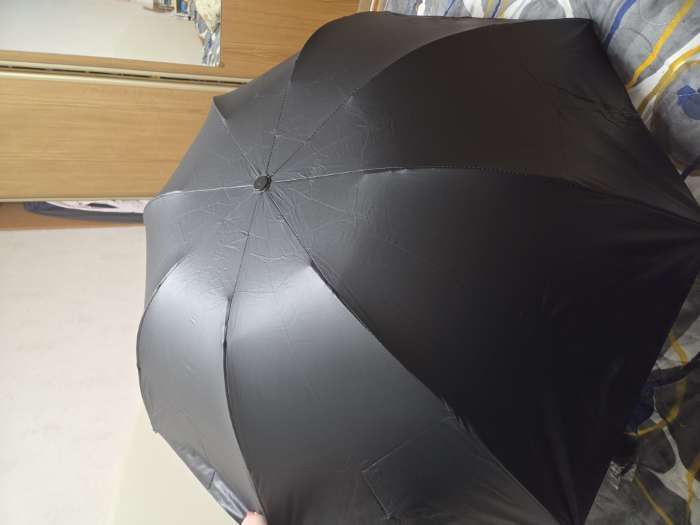 Фотография покупателя товара Зонт механический, рисунок внутри, эпонж, 4 сложения, 8 спиц, R=48/55 см, d=96 см, МИКС - Фото 3