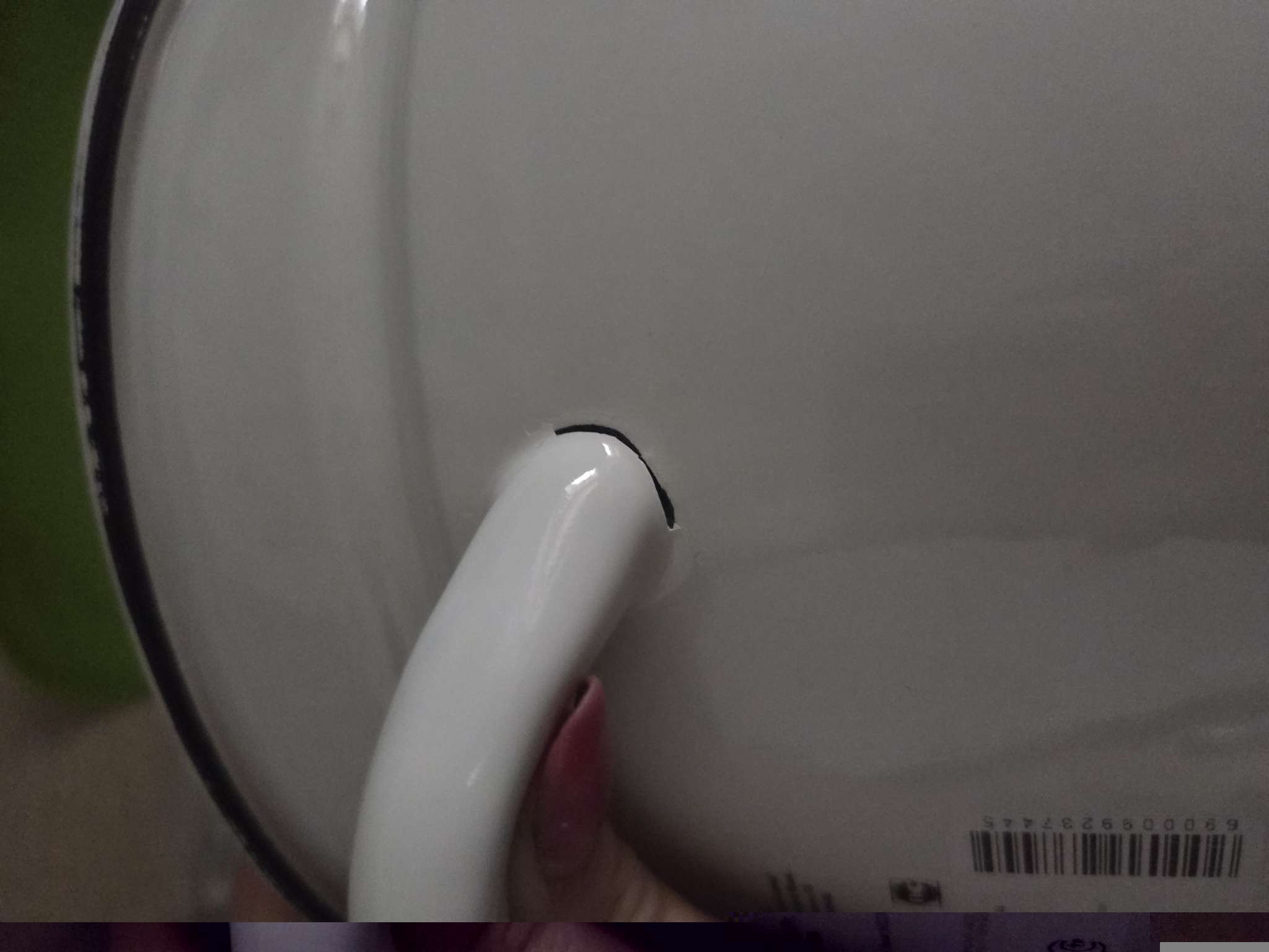 Фотография покупателя товара УЦЕНКА Кастрюля, 10 л, цилиндрическая, без деколи, без крышки, белая - Фото 8