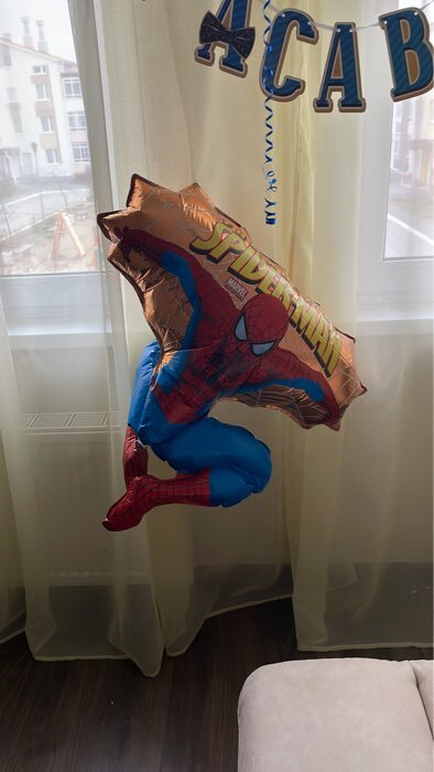 Фотография покупателя товара Шар воздушный фольгированный 33" «Человек Паук» - Фото 4