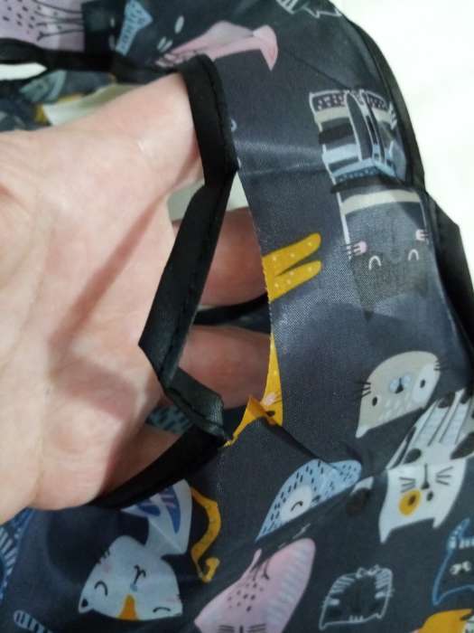 Фотография покупателя товара Сумка хозяйственная без застёжки, 36×0.5×58 см, разноцветная - Фото 1