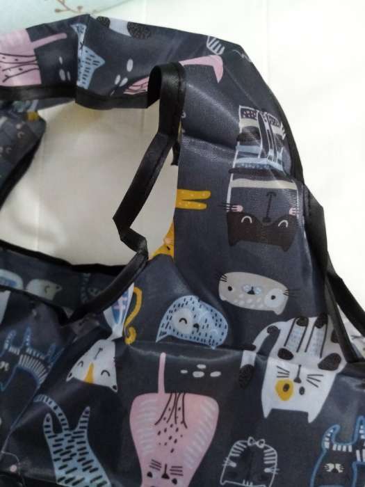 Фотография покупателя товара Сумка хозяйственная без застёжки, 36×0.5×58 см, разноцветная - Фото 2