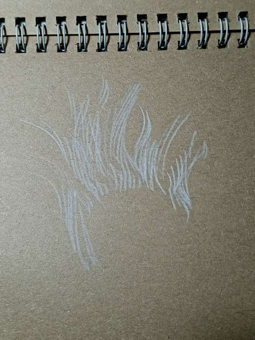 Фотография покупателя товара Карандаши угольные, белые, 3 шт. в наборе, средние - Фото 1