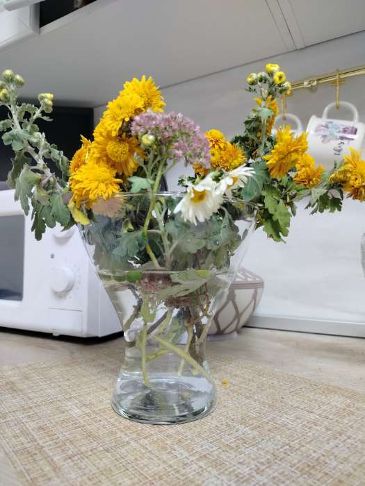 Фотография покупателя товара Ваза «Тексел», 1.6 л, 18×17 см, стекло, прозрачная - Фото 1