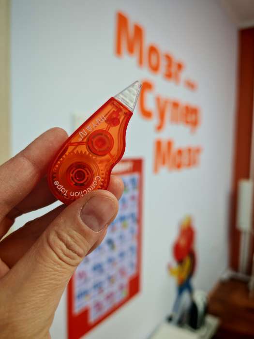 Фотография покупателя товара Корректор-лента, 3 м × 5 мм, блистер, европодвес, корпус МИКС - Фото 1