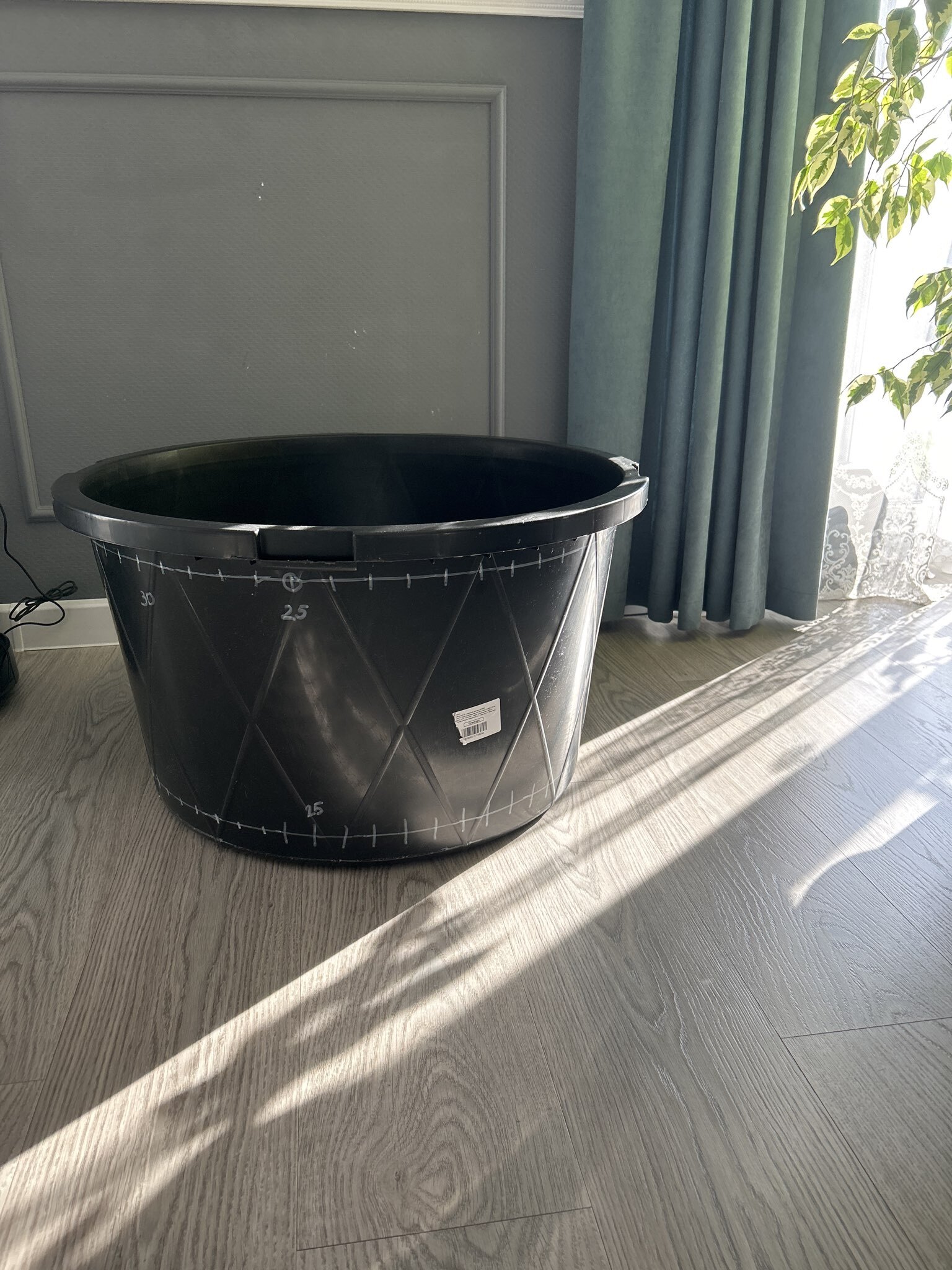 Фотография покупателя товара Таз строительный, 90 л, круглый, пластик - Фото 1