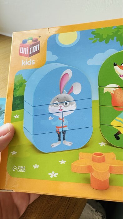 Фотография покупателя товара Конструктор «Три поросенка», 35 деталей - Фото 2