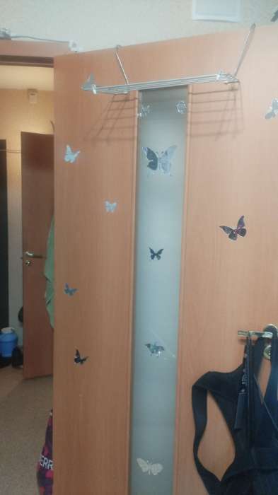 Фотография покупателя товара Зеркало настенное «Бабочки», на клеевой основе, акриловое, разный размер - Фото 1