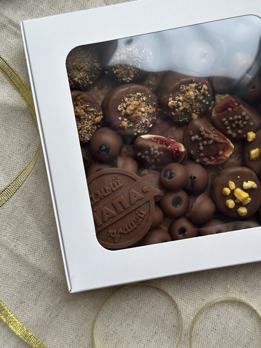 Фотография покупателя товара Коробка самосборная, белая, с окном, 16×16×3 см - Фото 1