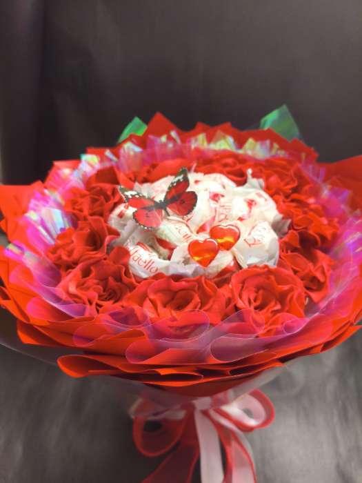 Фотография покупателя товара Плёнка иридисцентная для декора и флористики «Хамелеон» 58×58 см - Фото 1