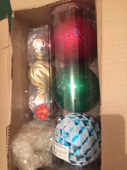 Фотография покупателя товара Ёлочные игрушки «Мартин», шары новогодние, d=15 см, набор 3 шт., МИКС - Фото 2