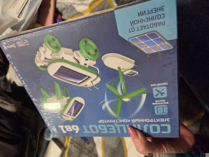 Фотография покупателя товара Игровой набор «Солнцебот», 6 в 1, работает от солнечной батареи - Фото 1