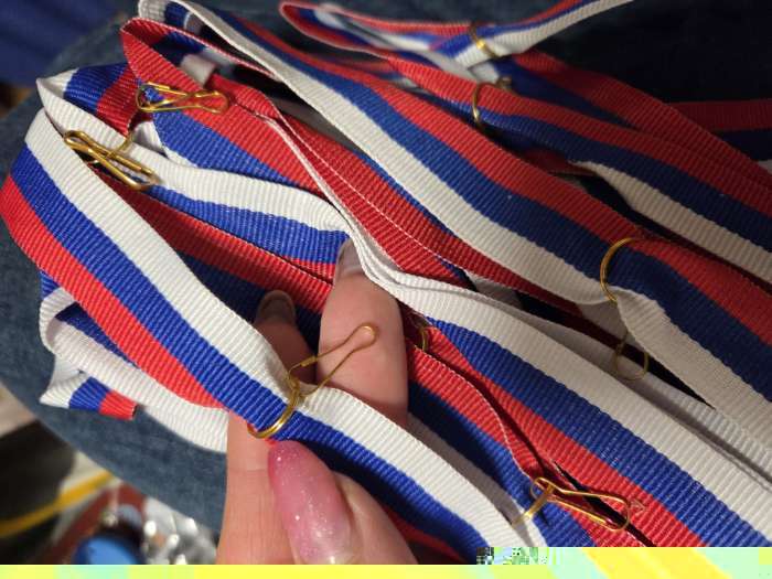 Фотография покупателя товара Лента для медали, триколор - Фото 2