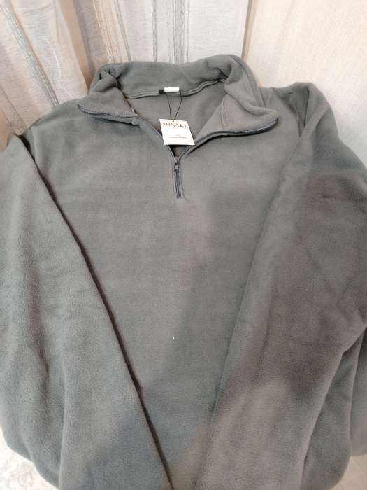 Фотография покупателя товара Джемпер флисовый мужской MINAKU: Fleece Soft, размер 52, серый - Фото 1