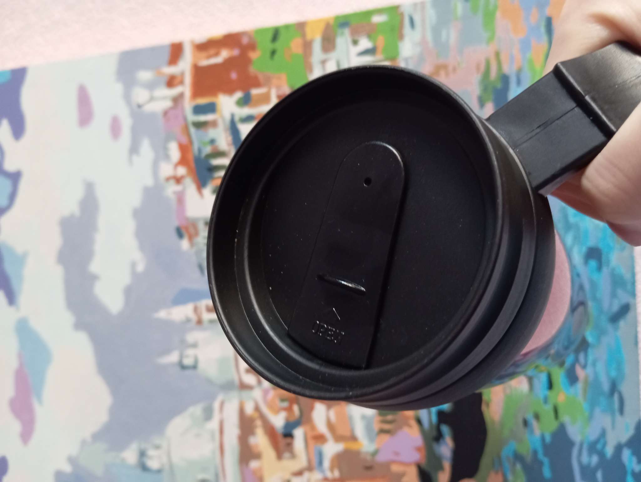 Фотография покупателя товара Термокружка «Мастер К Визави», 400 мл, 12×17 см, пластик, красная - Фото 2