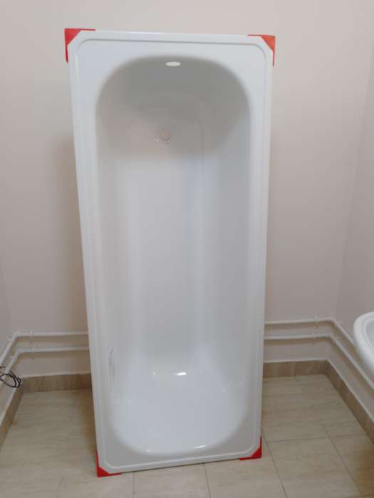 Фотография покупателя товара Ванна стальная «ВИЗ» ANTIKA ОР-01200 1700×700×400 мм, ножки в компл., без каркаса и панели - Фото 3