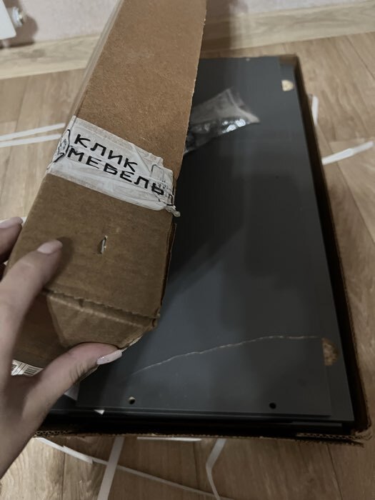 Фотография покупателя товара Кухонный гарнитур для маленькой кухни «Мори», 1500×600 мм, цвет графит - Фото 84