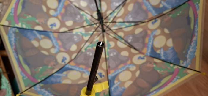 Фотография покупателя товара Зонт - трость детский «Тюлень на отдыхе», полуавтоматический, d=84 см, 8 спиц - Фото 4