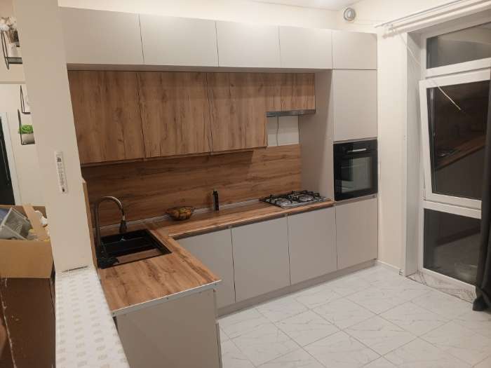 Фотография покупателя товара Кухонный гарнитур в потолок «Виктория», 3000 мм, цвет графит - Фото 36