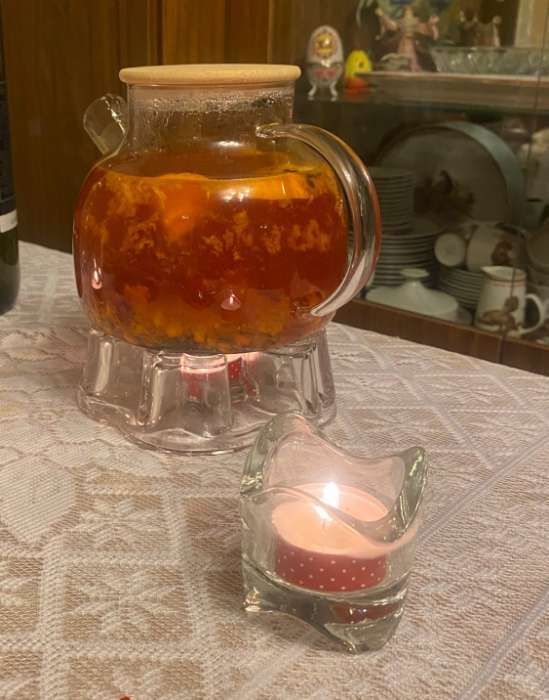 Фотография покупателя товара Заварочный чайник BellaTenero «Эко», 1 л, с бамбуковой крышкой, металлический фильтр, стекло - Фото 2