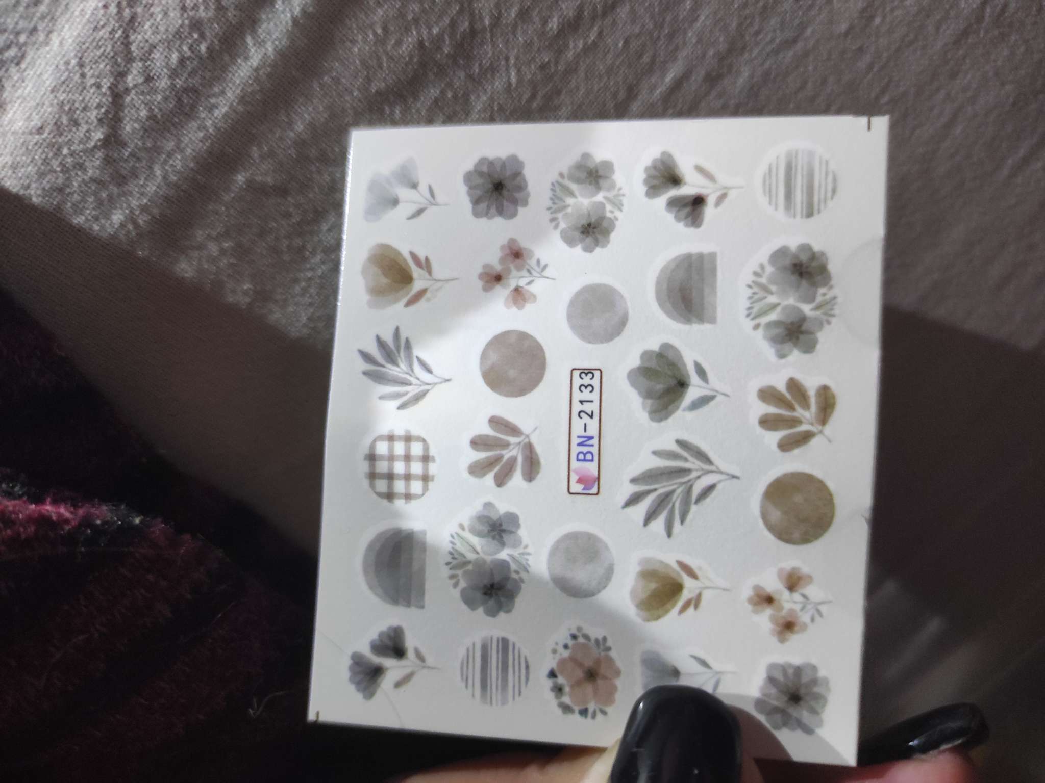 Фотография покупателя товара Слайдеры для ногтей «Осенний день», коричневые - Фото 1