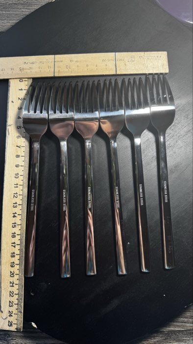 Фотография покупателя товара Вилки столовые Magistro Gamburg, h=20 см, толщина 4 мм, нержавеющая сталь, серебристая - Фото 3