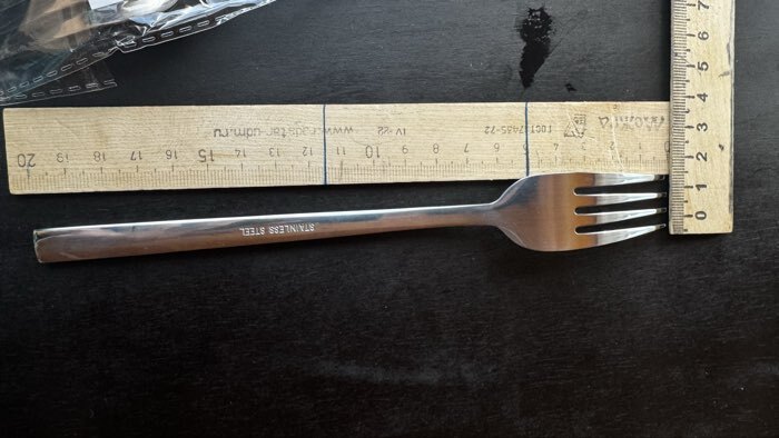 Фотография покупателя товара Вилка столовая «Тайфун», длина 20 см, нержавеющая сталь, серебристая - Фото 2