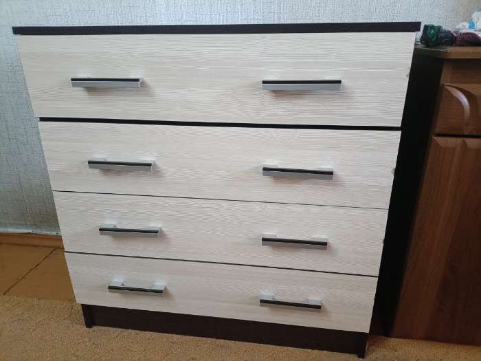 Фотография покупателя товара Комод для хранения «Эра», 800×830×440 мм, цвет венге/лоредо - Фото 4