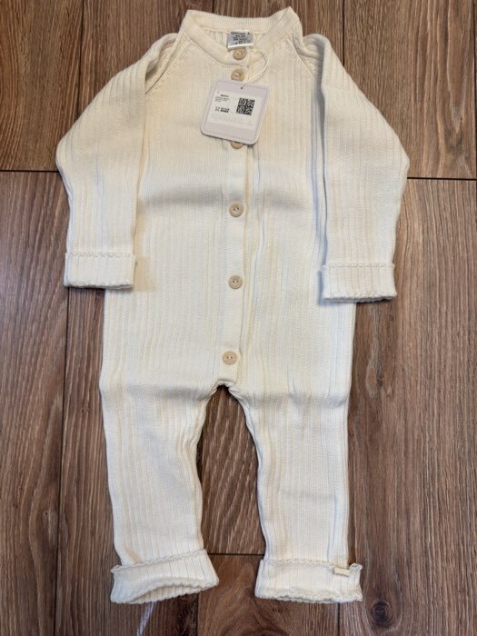 Фотография покупателя товара Комбинезон вязаный Крошка Я, рост 68-74, молочный - Фото 1