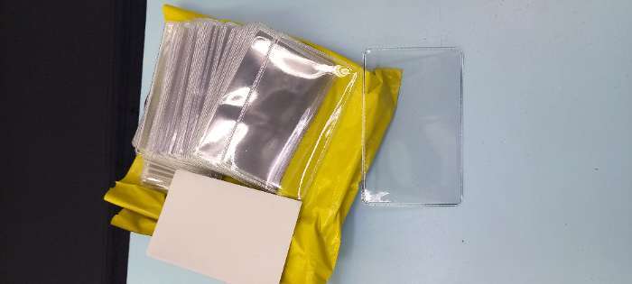 Фотография покупателя товара Обложка для проездного, вмещает 2 карты, 50 шт., 250 мкн, прозрачная - Фото 1