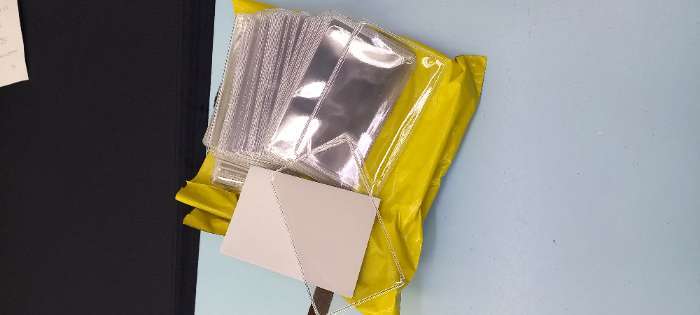 Фотография покупателя товара Обложка для проездного, вмещает 2 карты, 50 шт., 250 мкн, прозрачная - Фото 2